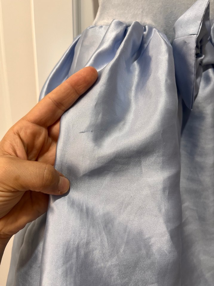 Hm Mavi  Elsa  Kız Çocuk Baskılı Elbise - Görsel 4