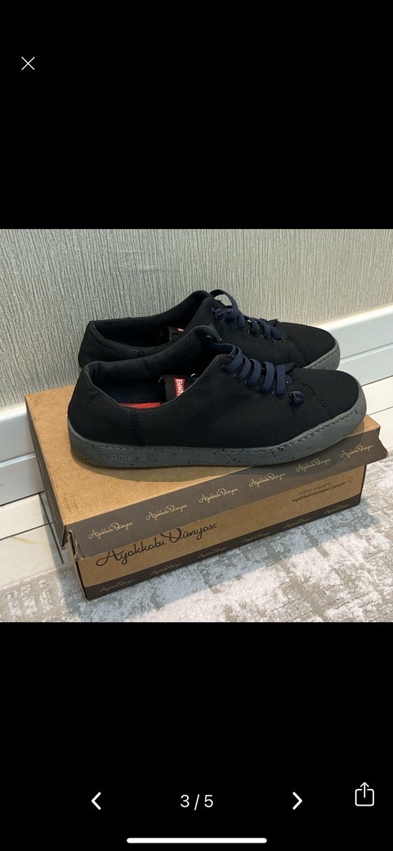 Camper Siyah Günlük Erkek Sneakers - Görsel 2