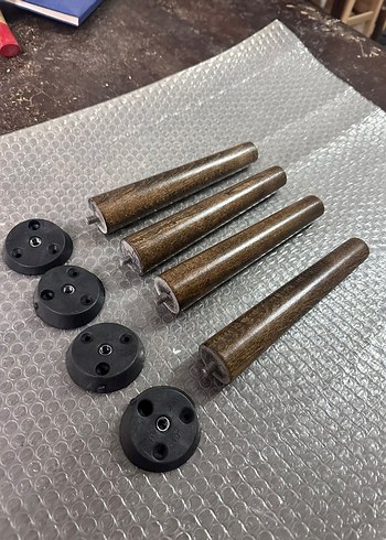 Beden kahverengi Renk Ahşap Mobilya Ayakları Seti 20 cm