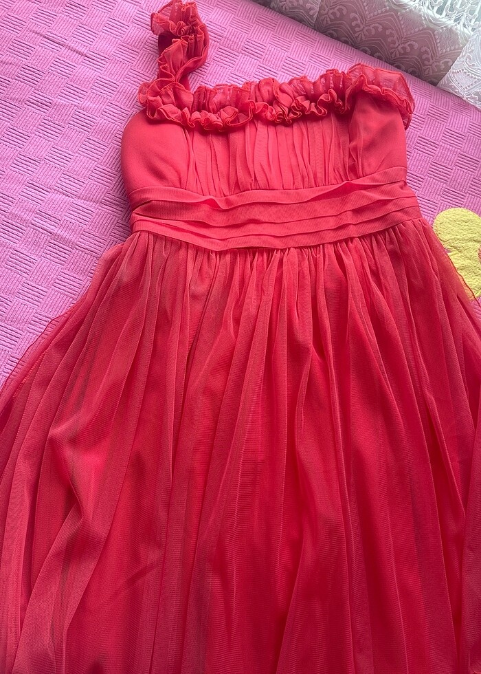 Tek Kollu Düğün Elbisesi - Görsel 3