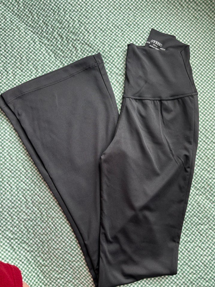 Oysho Siyah İspanyol Paça Tayt - Görsel 3