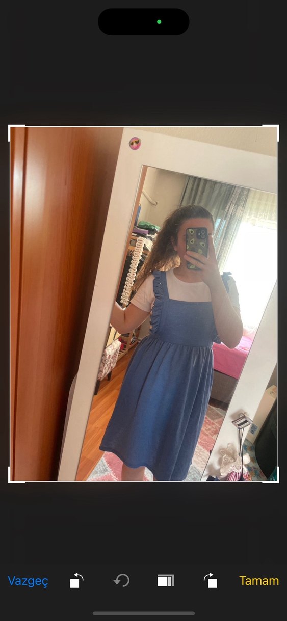 Mavi Midi Elbise - Görsel 2