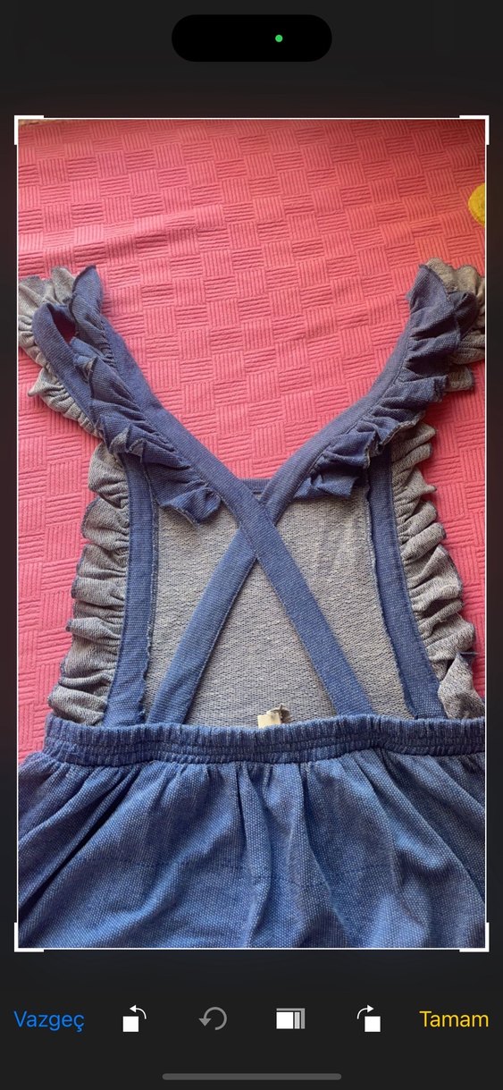 Mavi Midi Elbise - Görsel 4