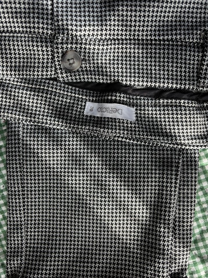 Gri Ekose Kadın Kumaş Pantolon - Görsel 2