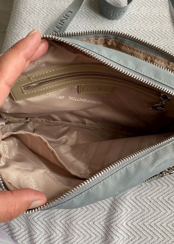 Benetton Gri Benetton Kadın Bel Çantası