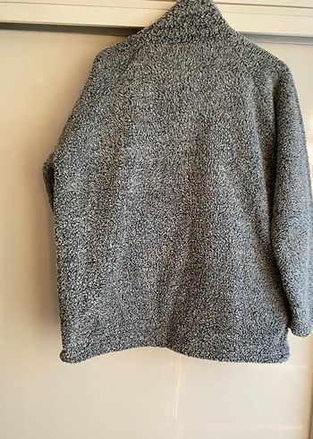 Gri Peluş  Kadın Ceket - Görsel 3