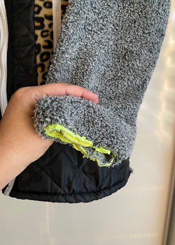 Gri Peluş  Kadın Ceket - Görsel 5