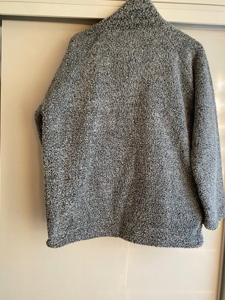 Gri Peluş  Kadın Ceket - Görsel 3