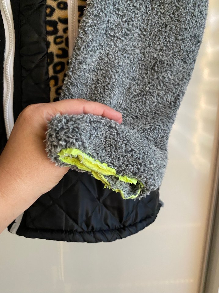 Gri Peluş  Kadın Ceket - Görsel 5