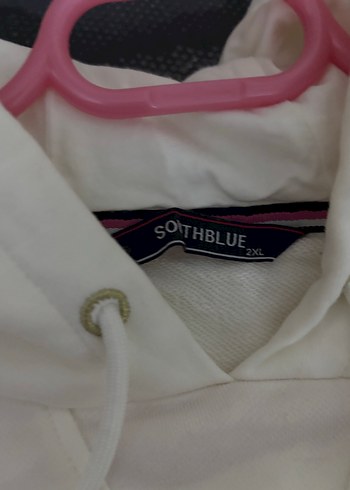 Beyaz Kadın Kapüşonlu Sweatshirt - Görsel 6