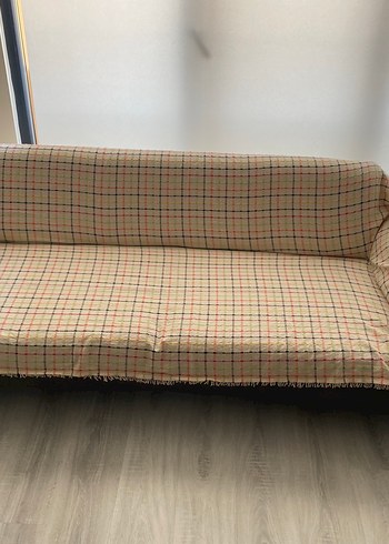 Çok Renkli Kareli Püsküllü Battaniye - Görsel 3