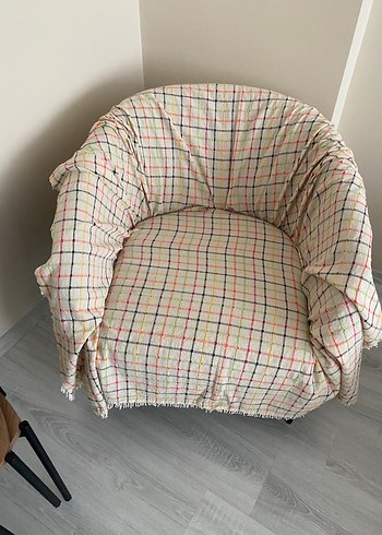 Çok Renkli Kareli Püsküllü Battaniye - Görsel 4