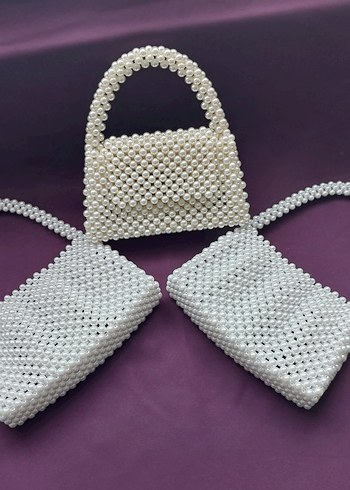 Zara İnci pileli çanta