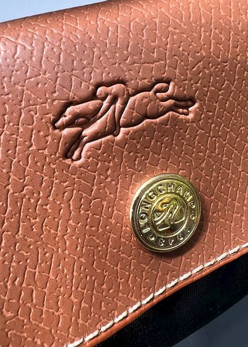 Beden siyah Renk Longchamp Kadın Siyah Deri Çapraz Çanta