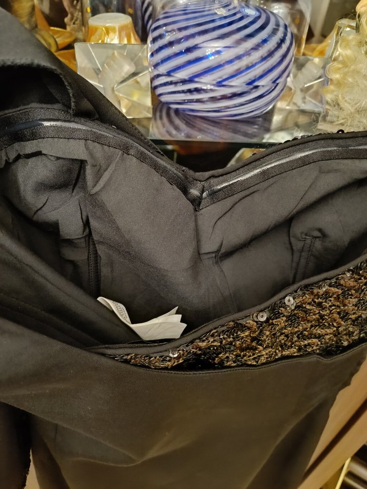 Siyah Asimetrik Tek Kollu Mini Elbise - Görsel 5