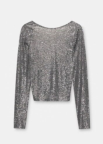 Pull &Bear payetli pullu Bluz 