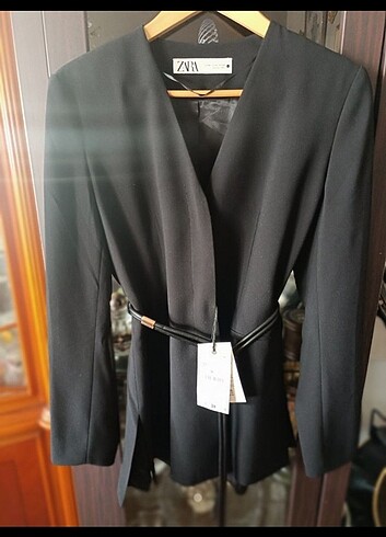 Zara Zara kendinden Kemerli blazer ceket