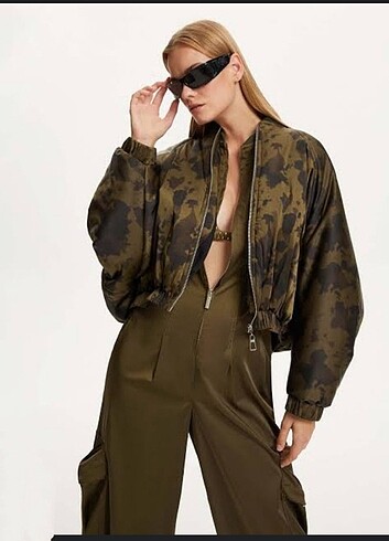 m Beden Nocturne haki Bomber ceket