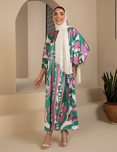 Refka Tesettür Giyim Refka saten abaya