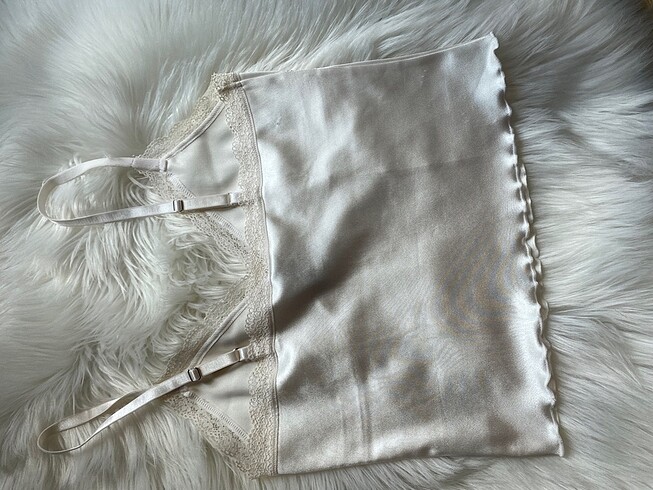 s Beden beyaz Renk H&M askılı crop