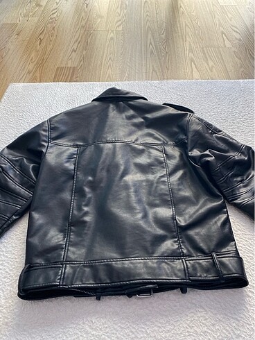 s Beden siyah Renk Oversize suni deri bıker ceket