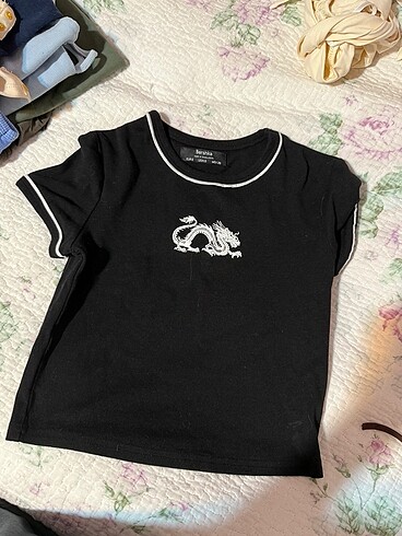 Bershka pamuklu orj crop top - Görsel 2