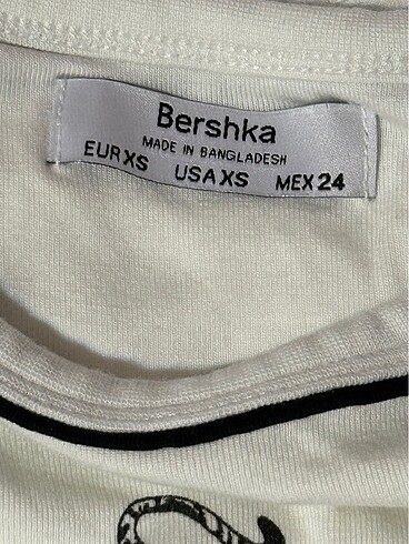 Bershka crop top orj sıfır beyaz - Görsel 2