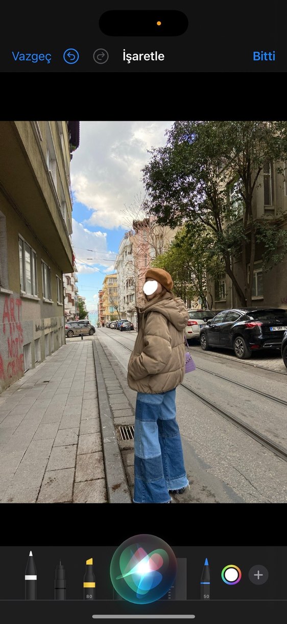 Camel Renkli Kadın Puff Mont - Görsel 2