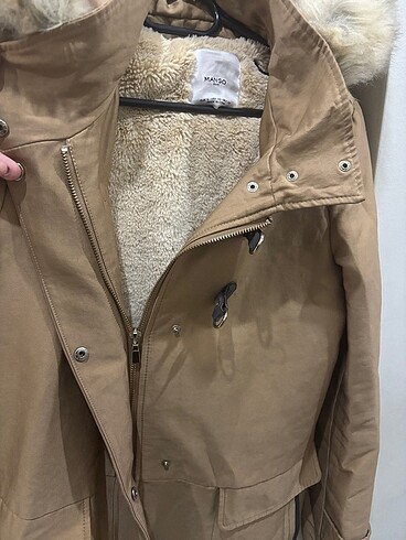 s Beden camel Renk Mango kadın mont