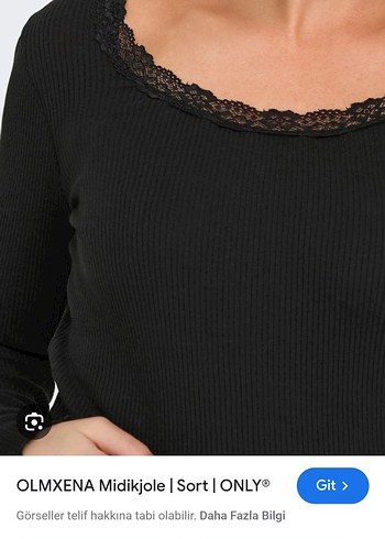 Dantelli V Yaka Siyah Kadın Bluz - Görsel 4