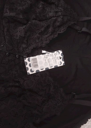 Siyah Dantelli  Gecelik - Görsel 3
