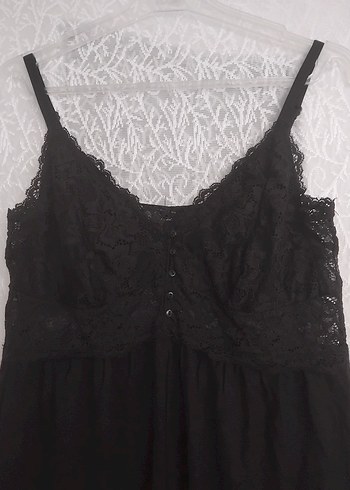 Siyah Dantelli  Gecelik - Görsel 5