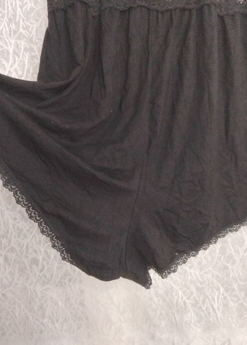 Siyah Dantelli  Gecelik - Görsel 4