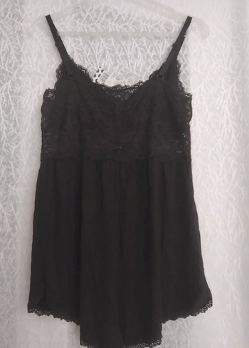 Siyah Dantelli  Gecelik - Görsel 9