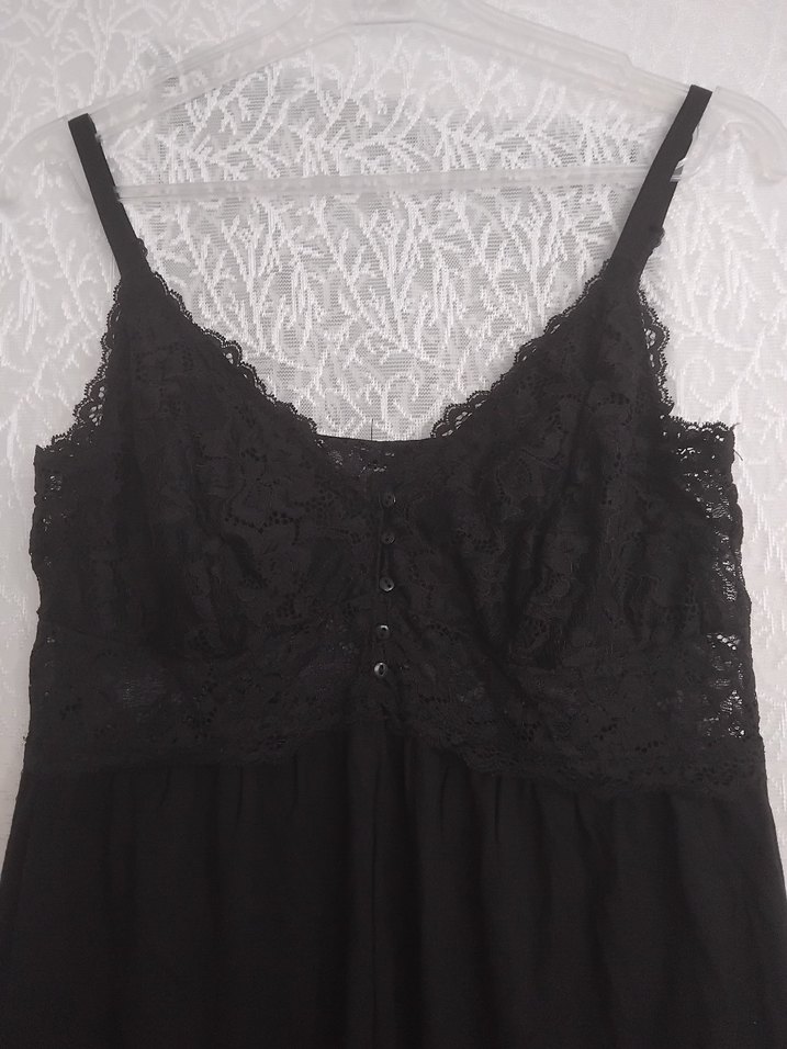 Siyah Dantelli  Gecelik - Görsel 5