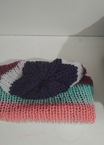 Renkli Örgü Kadın Bere - Görsel 10