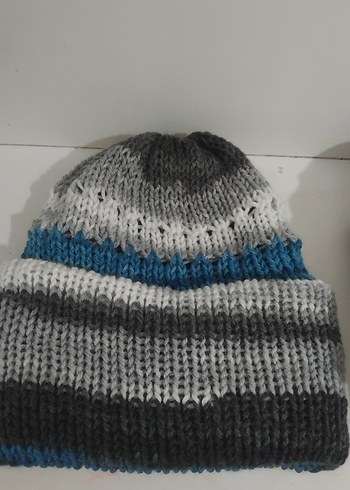 Renkli Örgü Kadın Bere - Görsel 4