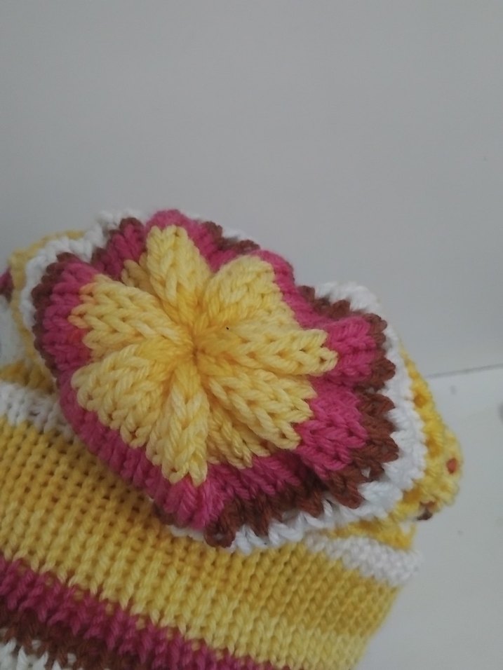 Renkli Örgü Kadın Bere - Görsel 3