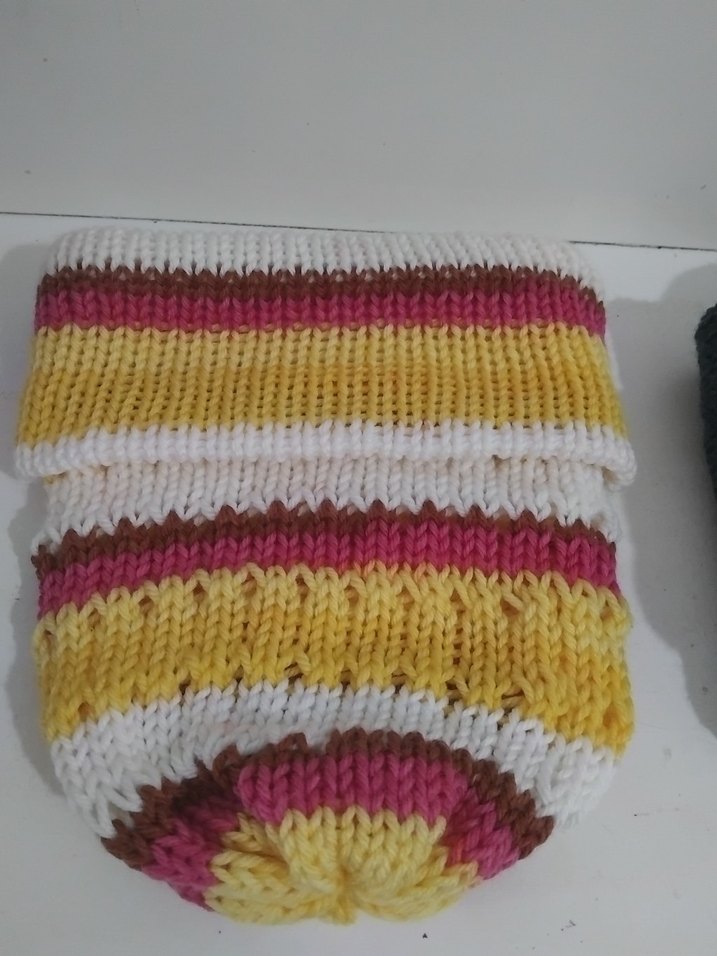 Renkli Örgü Kadın Bere - Görsel 2