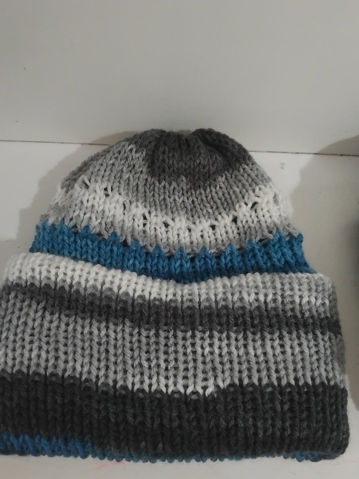 Renkli Örgü Kadın Bere - Görsel 4