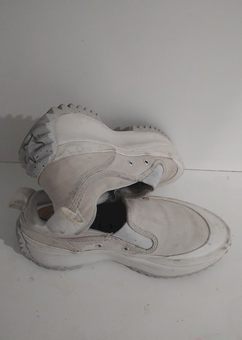 Beyaz kadın Minimalist Günlük Spor Ayakkabı - Görsel 4