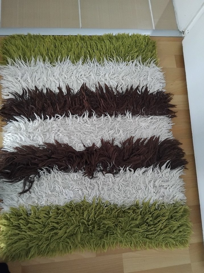 Bohem Çok Renkli Çizgili Halı - Görsel 3