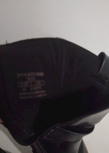 Siyah Deri Tokalı Goth Botlar - Görsel 6