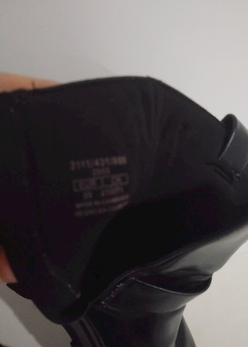 Siyah Deri Tokalı Goth Botlar - Görsel 9