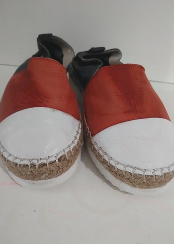 Kadın Kırmızı Dolgu Topuklu Espadril - Görsel 3