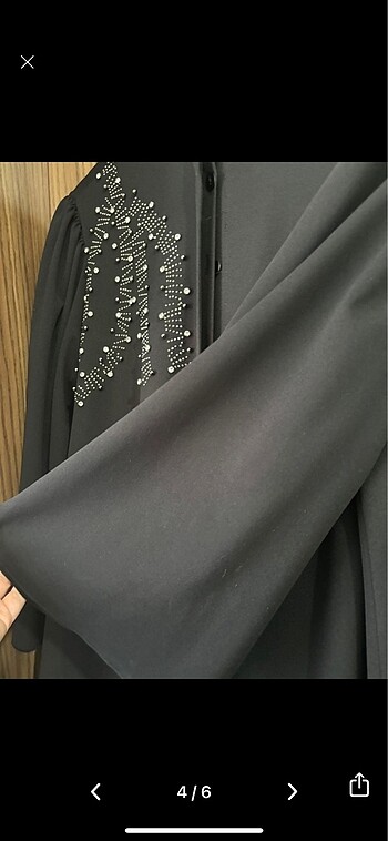 46 Beden siyah Renk Abaya