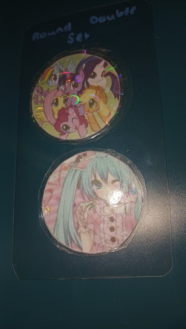 Renkli Baskılı Çift stickers - Görsel 2