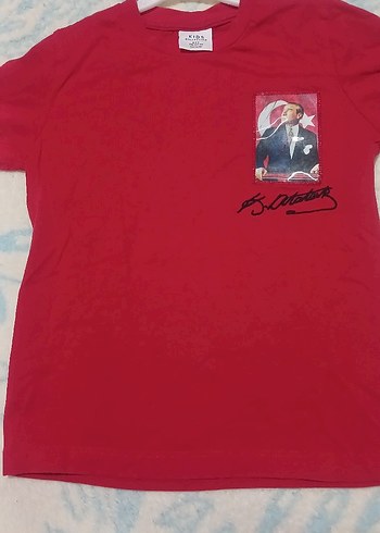 Kırmızı Erkek Çocuk Kısa Kollu Tişört - Görsel 4