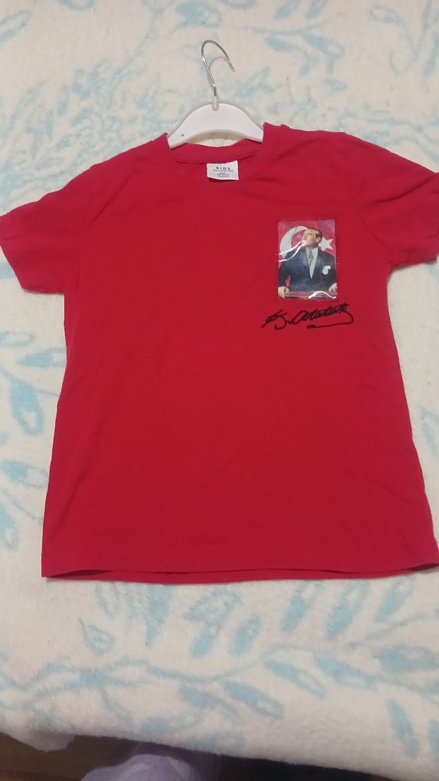 Kırmızı Erkek Çocuk Kısa Kollu Tişört - Görsel 5