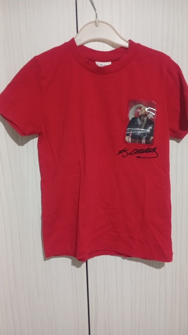 Kırmızı Erkek Çocuk Kısa Kollu Tişört - Görsel 2